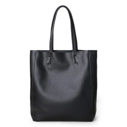 Sac Tote Bag Cuir Nubia – Élégant, souple et pratique Noir / Cuir Sac Cabas