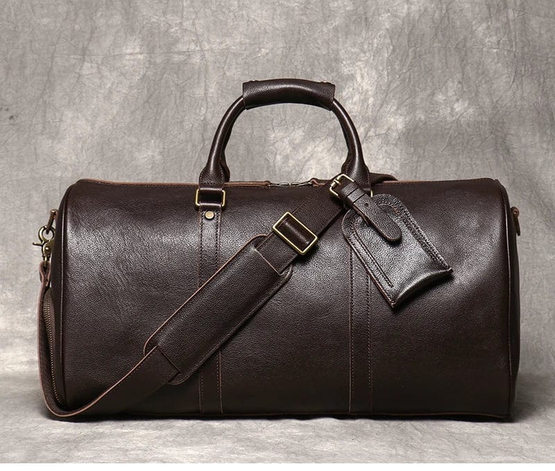 Sac week-end cuir homme Julien en cuir véritable pour escapade chic de 1 à 2 nuits