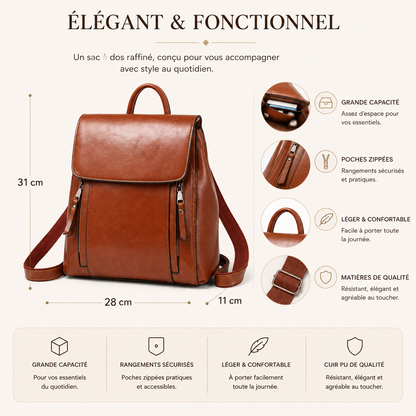 Sac à Dos Cuir Femme Anastasia | La Casa du Cuir sac à dos