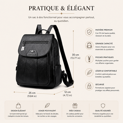 Sac à Dos Cuir Femme Silvy | La Casa du Cuir sac à dos