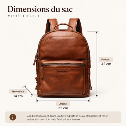 Sac à Dos Cuir Homme Hugo | La Casa du Cuir Sac