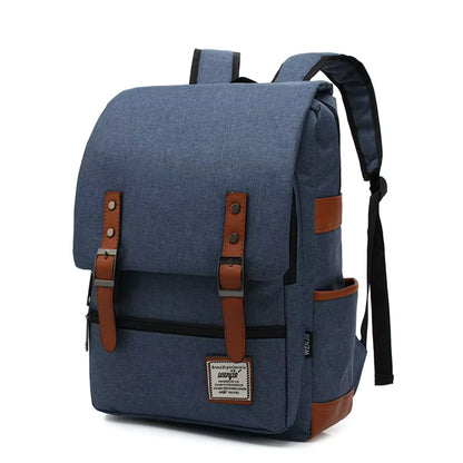 Sac a Dos Ordinateur Portable Charlie | La Casa du Cuir Bleu Nuit / 16 Pouce / 29x43x13.5cm