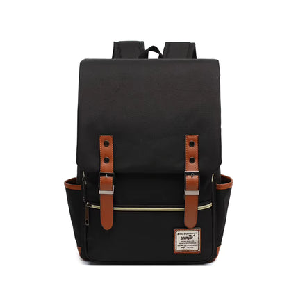 Sac a Dos Ordinateur Portable Charlie | La Casa du Cuir Noir / 16 Pouce / 29x43x13.5cm