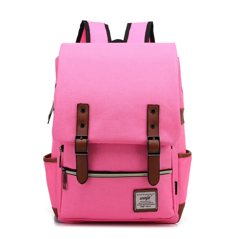 Sac a Dos Ordinateur Portable Charlie | La Casa du Cuir Rose / 16 Pouce / 29x43x13.5cm