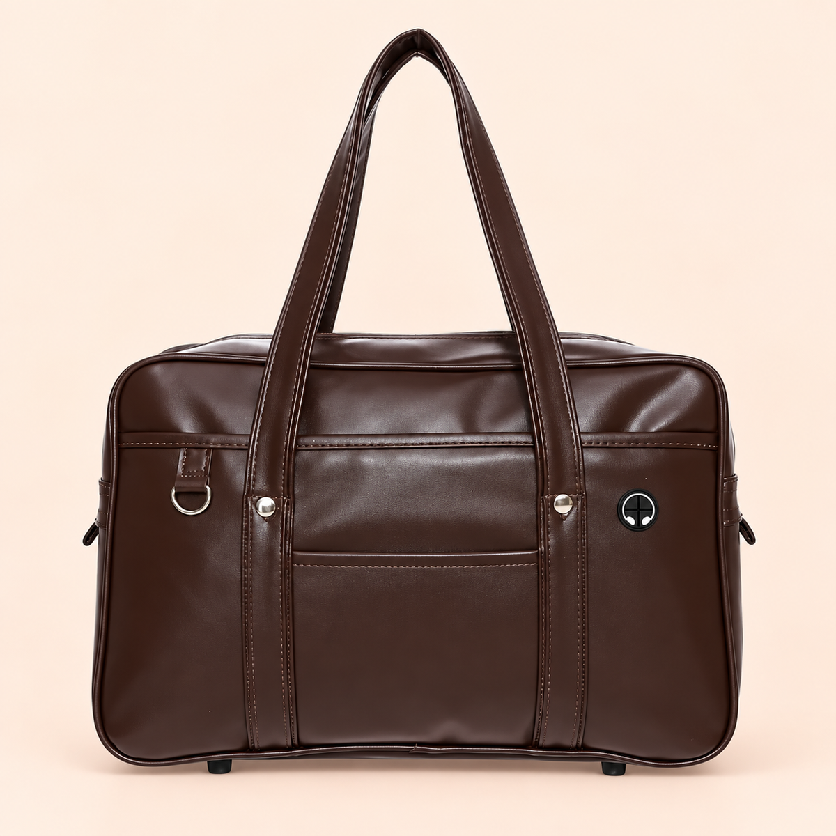 Sac à main cours lycée Lisa – Grand cabas stylé & pratique Café / Cuir PU Souple Sac Cuir Femme
