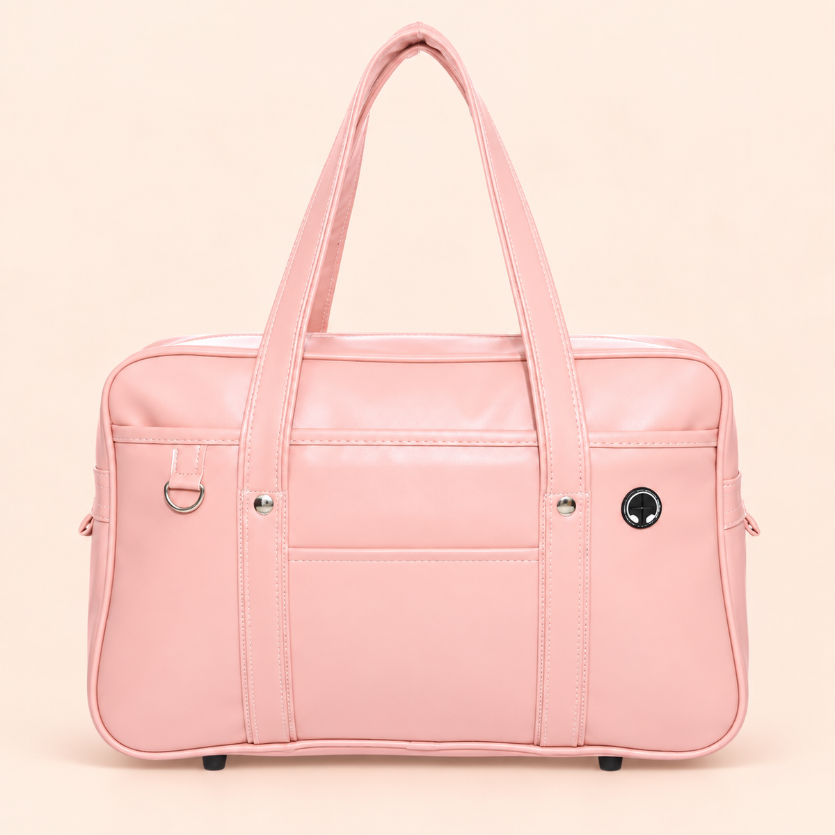 Sac à main cours lycée Lisa – Grand cabas stylé & pratique Rose / Cuir PU Souple Sac Cuir Femme