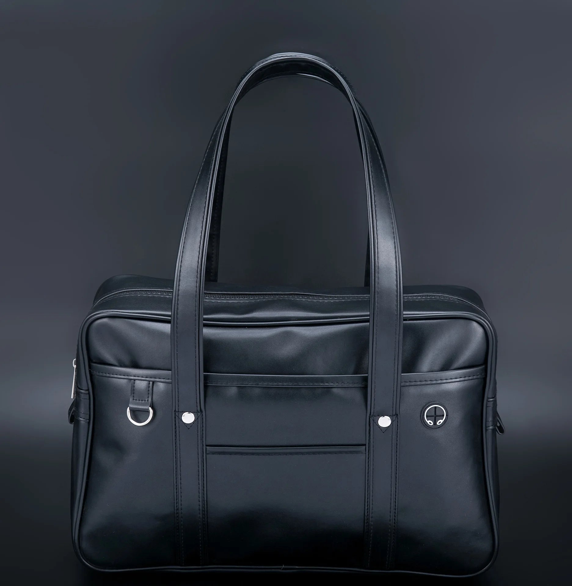 sac à main pour les cours lycée​ noir, sac de cours lycéenne