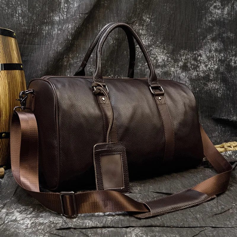 Sac de Sport Cuir Albert, sac en cuir de voyage pour homme​,
sac cuir homme voyage, ​
sac week end pour homme