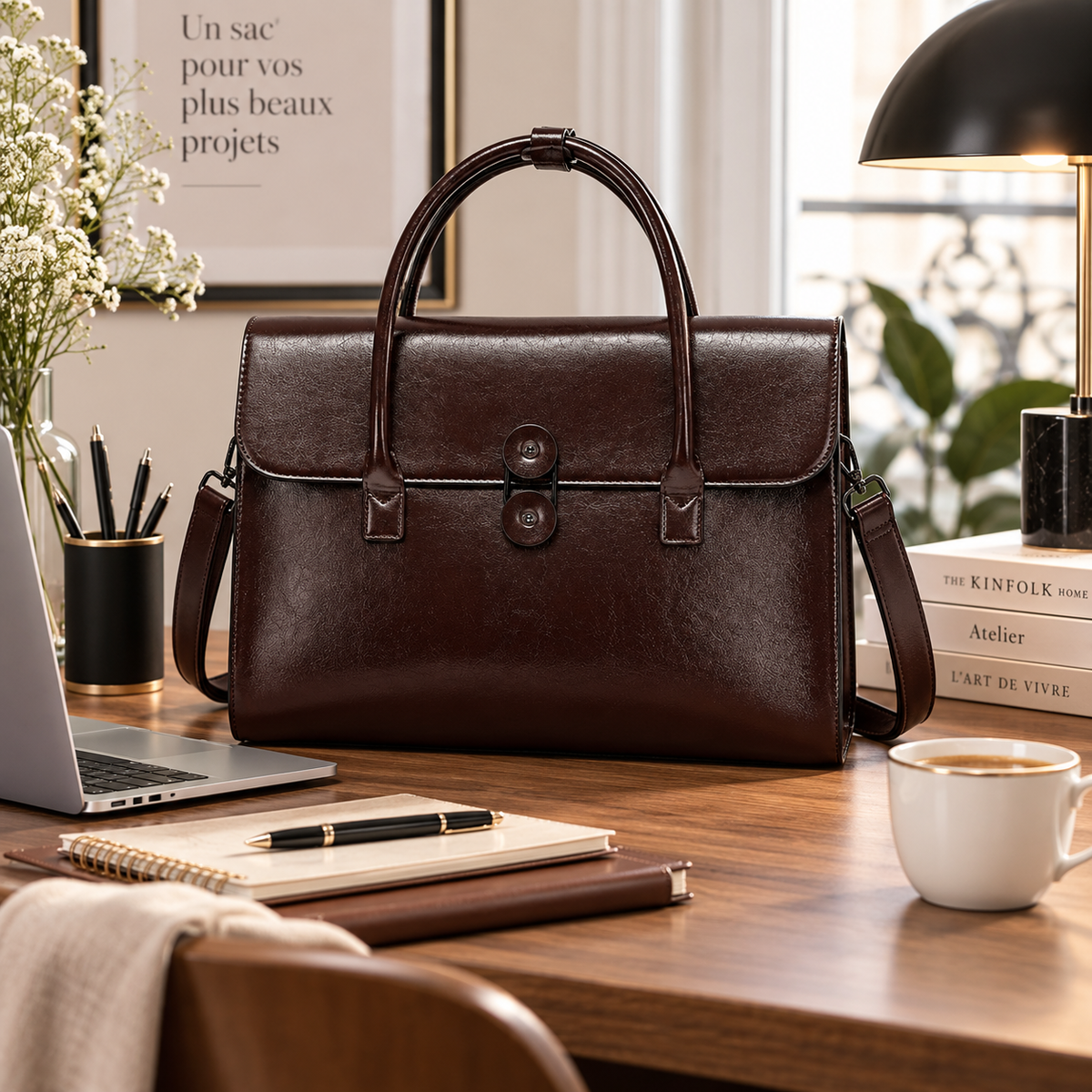 Sac pour le Travail Femme – Antonella | Élégance & Praticité Sac Ordinateur
