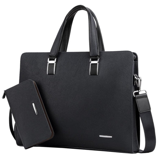 Sacoche Cuir Homme Ordinateur | Modèle Malone Noir / Cuir (PU) / Homme Sac Ordinateur