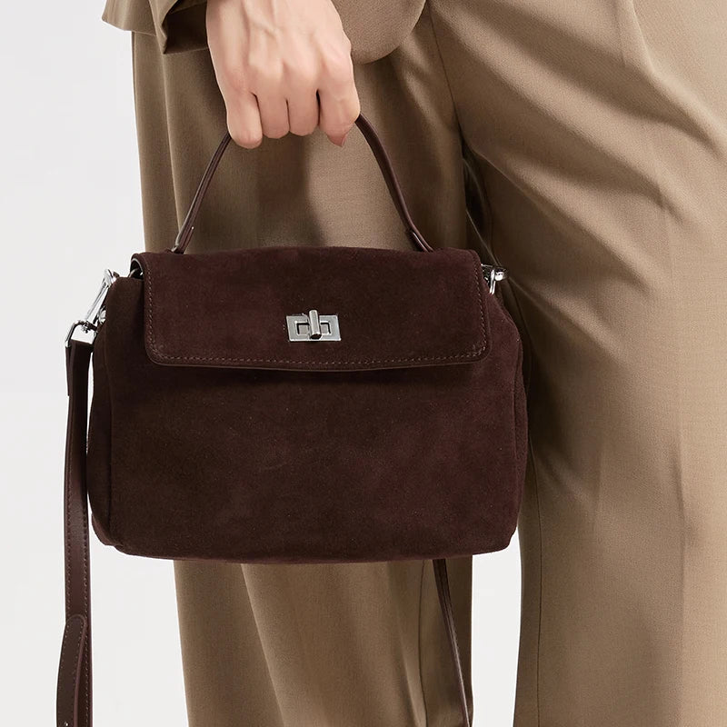 Sac Bandoulière en Daim Femme Apolline