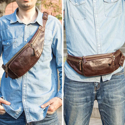 Sacoche Homme Banane | La Casa du Cuir Sac Banane