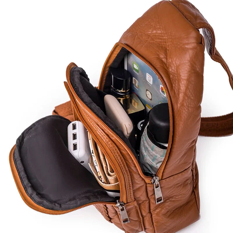 Banane Cuir Femme Sac Cuir