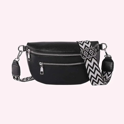 Banane en Cuire : Beau, Pratique et à un Bon Prix Noir / 24x14x8cm / Cuir (PU) Sac Cuir