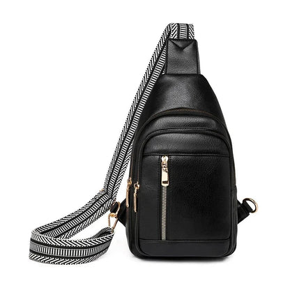 Banane Femme black Sac Cuir