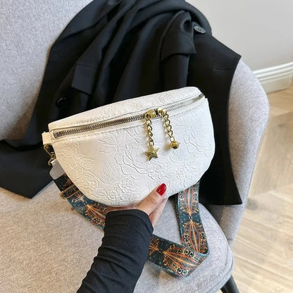 Banane Sac Femme Etoile Blanc / 24x15x8cm / Cuir (PU) Sac Cuir Femme