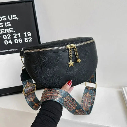 Banane Sac Femme Etoile Noir / 24x15x8cm / Cuir (PU) Sac Cuir Femme