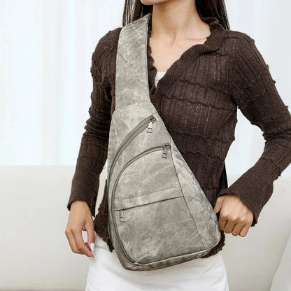 Banane Sac Femme Vintage Gris / 24cm10cm35cm / Cuir (PU)