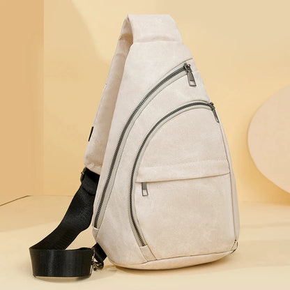 Banane Sac Femme Vintage Blanc / 24cm10cm35cm / Cuir (PU)