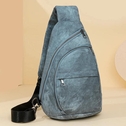 Banane Sac Femme Vintage Bleu / 24cm10cm35cm / Cuir (PU)