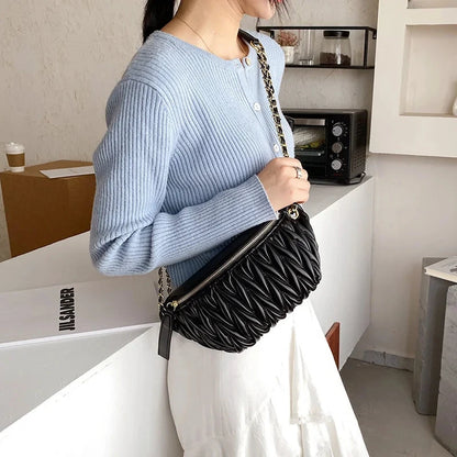 Banane Sacoche Femme Sac Cuir Femme