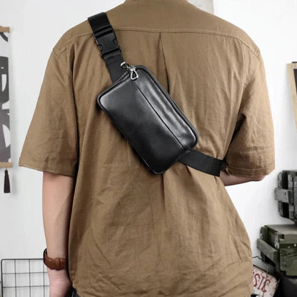 Banane Sacoche Homme Antoine | La Casa du Cuir Cuir Véritable / Noir Sac Banane