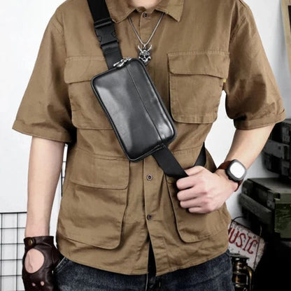 Banane Sacoche Homme Antoine | La Casa du Cuir Cuir Véritable / Noir Sac Banane