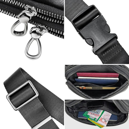 Banane Sacoche Homme Antoine | La Casa du Cuir Cuir Véritable / Noir Sac Banane