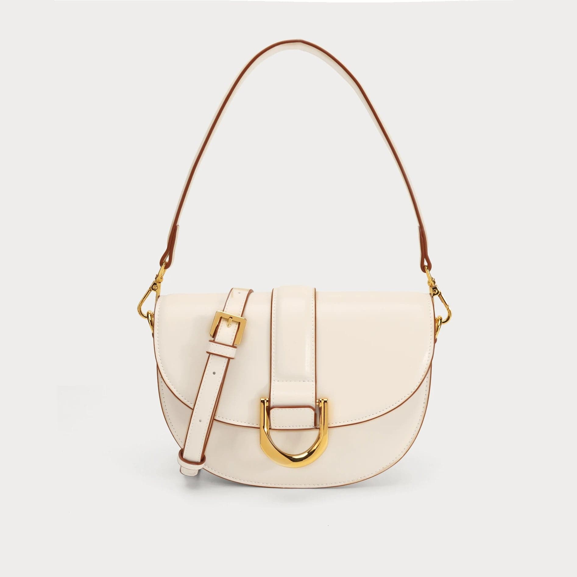 Beige / Cuir Vegan Sac Cuir Femme