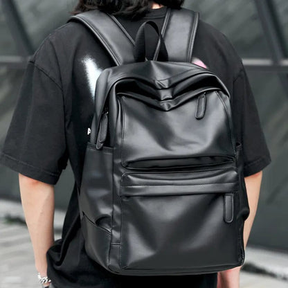 Sac à Dos Cuir Homme Paolo | La Casa du Cuir Noir / Cuir Imperméable Sacs à dos