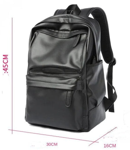 Sac à Dos Cuir Homme Paolo | La Casa du Cuir Noir / Cuir Imperméable Sacs à dos