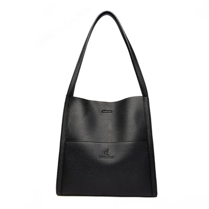 Sac Fourre-Tout Femme Elodie | La Casa du Cuir Noir / Cuir Vegan Sac Cabas