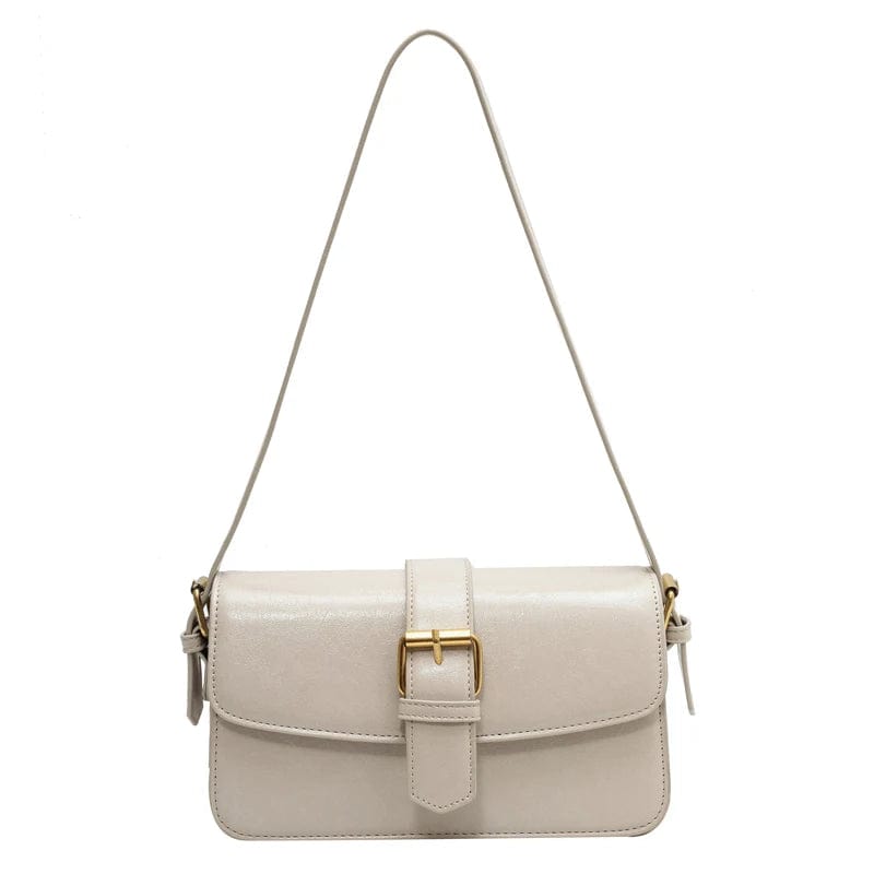 Blanc / Cuir PU / 23x13x5cm Sac Cuir Femme