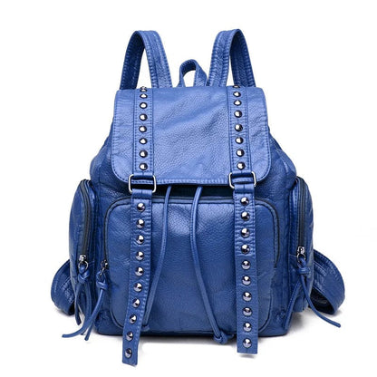 Sac à Dos Bleu | La Casa du Cuir Bleu / Cuir Vegan sac à dos