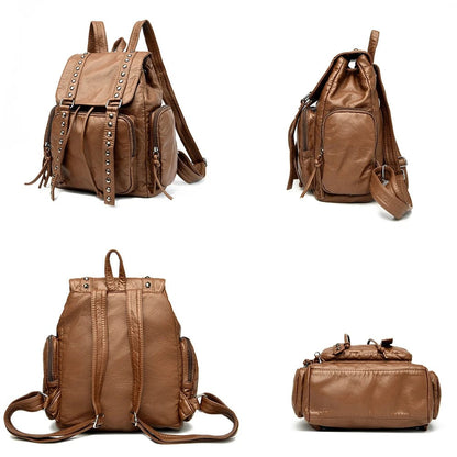 Sac à Dos Bleu | La Casa du Cuir Bleu / Cuir Vegan sac à dos