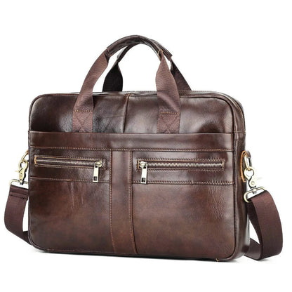 Sac Ordinateur Homme Cuir Juan | La Casa du Cuir Café / Cuir Sac Ordinateur