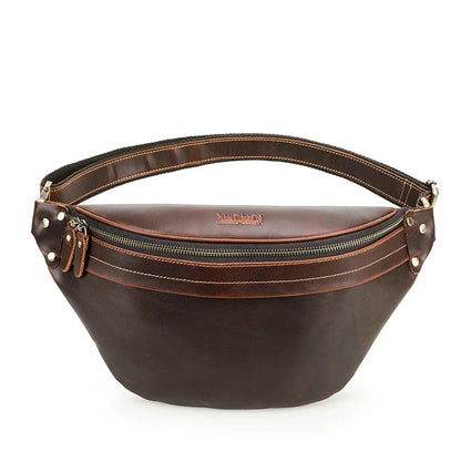Banane Sacoche Homme Louis | La Casa du Cuir Café / Cuir Sac Cuir