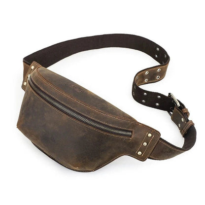 Banane Sac Homme Alexandre | La Casa du Cuir Café / Cuir Sac Banane