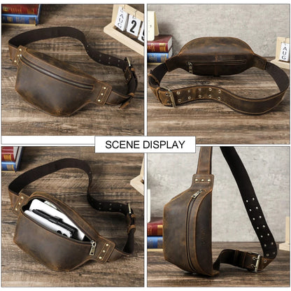 Banane Sac Homme Alexandre | La Casa du Cuir Café / Cuir Sac Banane