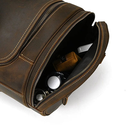 Sac en Cuir de Voyage pour Homme Edouard | La Casa du Cuir Marron Foncé / Cuir Véritable Sac de voyage