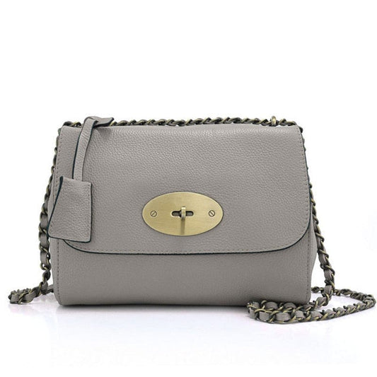 Gris / Cuir / Femme Sac bandoulière