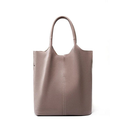 Sac Cabas XXL Grande Contenance | La Casa du Cuir Khaki / Cuir Véritable