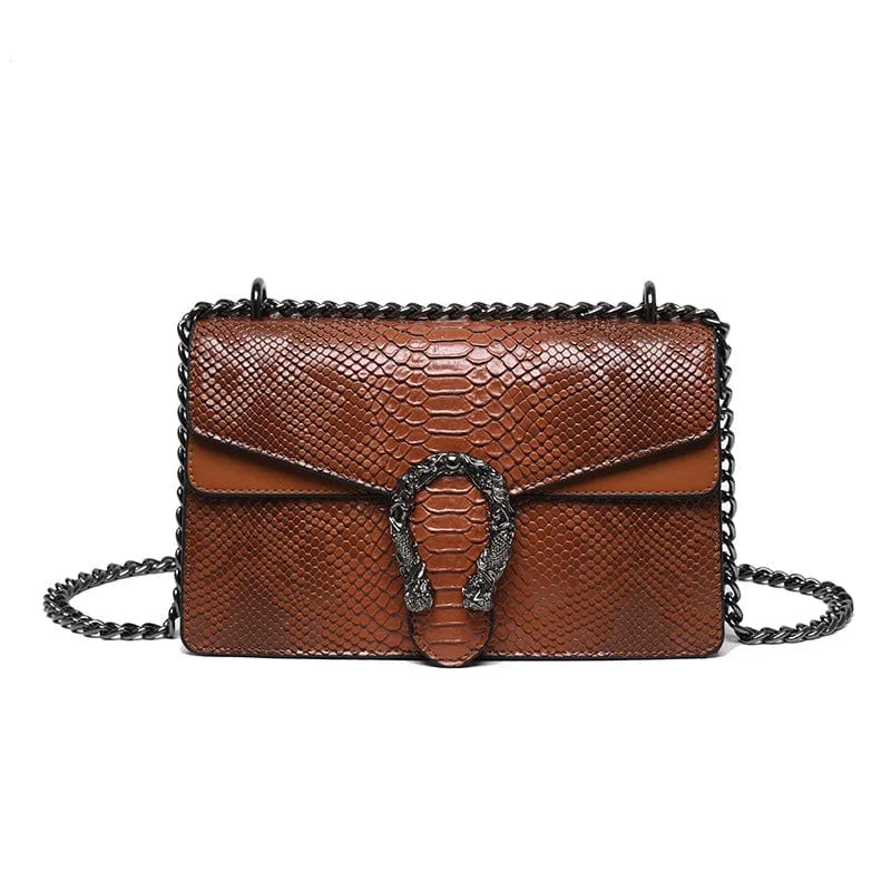 Marron / Cuir PU Sac Cuir Femme