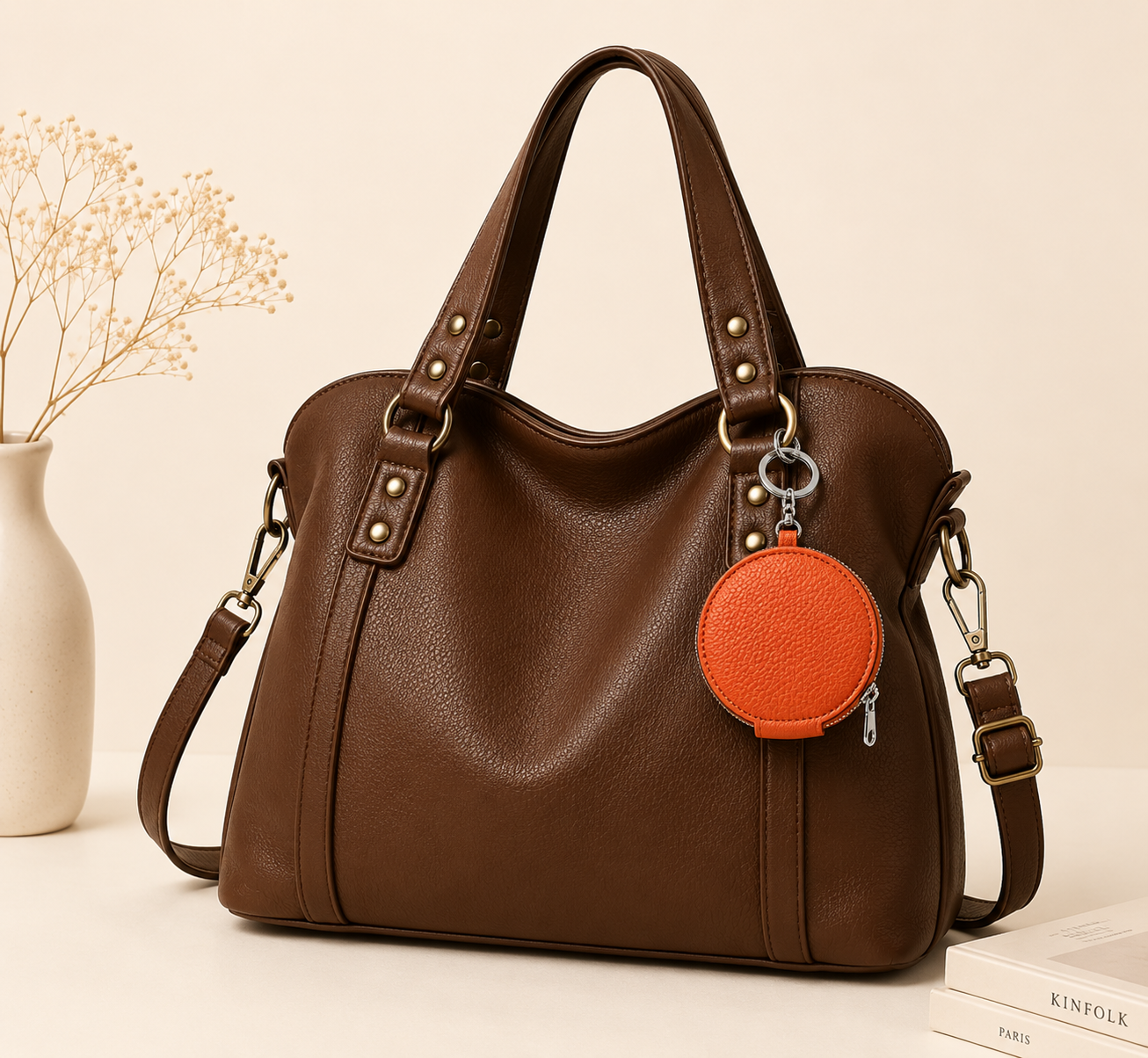 Mini Porte-Monnaie Charm | Porte-Monnaie Femme Tendance Sac Cuir