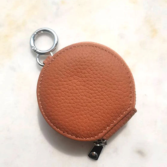 Mini Porte-Monnaie Charm | Porte-Monnaie Femme Tendance Marron / Cuir Veritable Sac Cuir