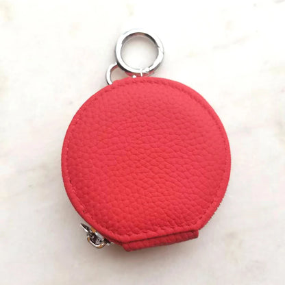 Mini Porte-Monnaie Charm | Porte-Monnaie Femme Tendance Rouge / Cuir Veritable Sac Cuir