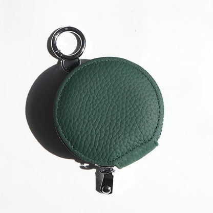 Mini Porte-Monnaie Charm | Porte-Monnaie Femme Tendance Vert / Cuir Veritable Sac Cuir