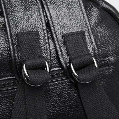 Sac à Dos Ordinateur Femme Tendance | La Casa du Cuir Noir / Cuir Véritable / 17 Pouces sac à dos