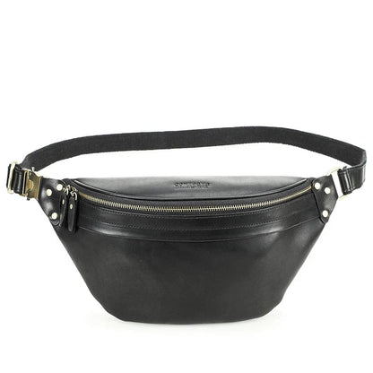 Banane Sacoche Homme Louis | La Casa du Cuir Noir / Cuir Sac Cuir