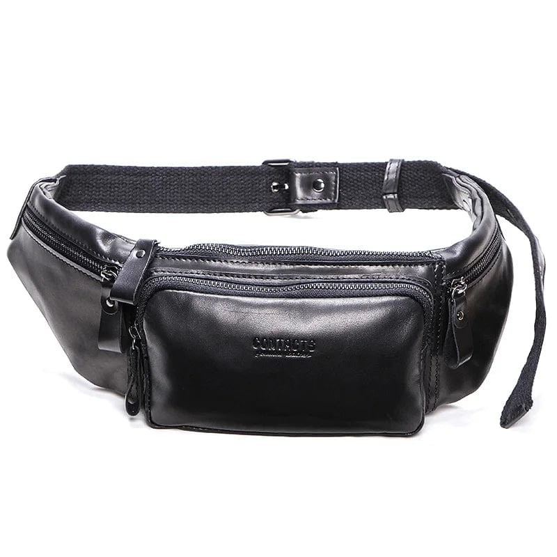 Noir / Cuir Sac Banane